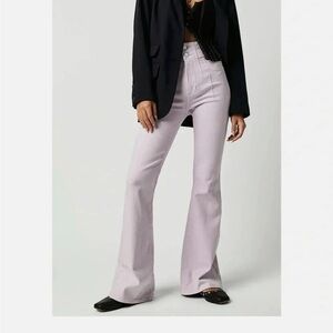 Free People Jayde Flare Jeans High Rise We The Free in Lavender Purple